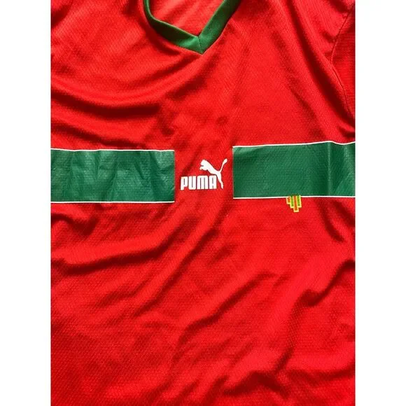 Morocco National Team Jersey Adult Large‎ Nina #2 Puma Sportswear Soccer Mens